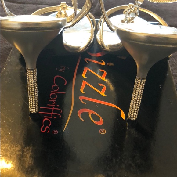 Rhinestone stiletto heels brand new! - Picture 4 of 8